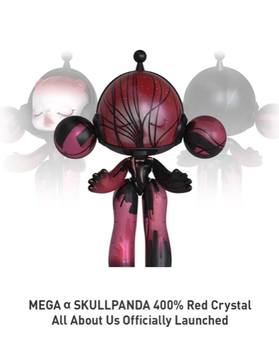 Mô hình MEGA α SKULLPANDA 400% Red Crystal