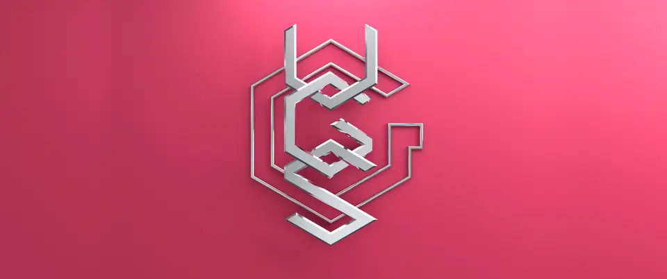 Logo VGS bạc nền hồng