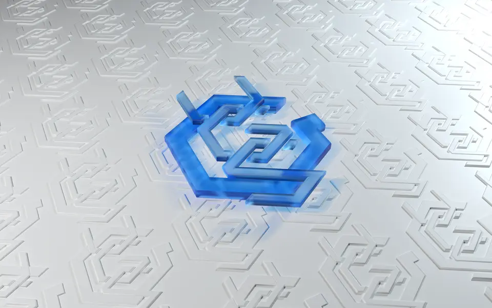 Logo VGS nổi trên nền trắng