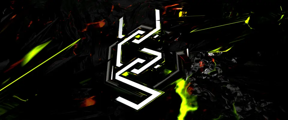Logo VGS vệt xanh neon