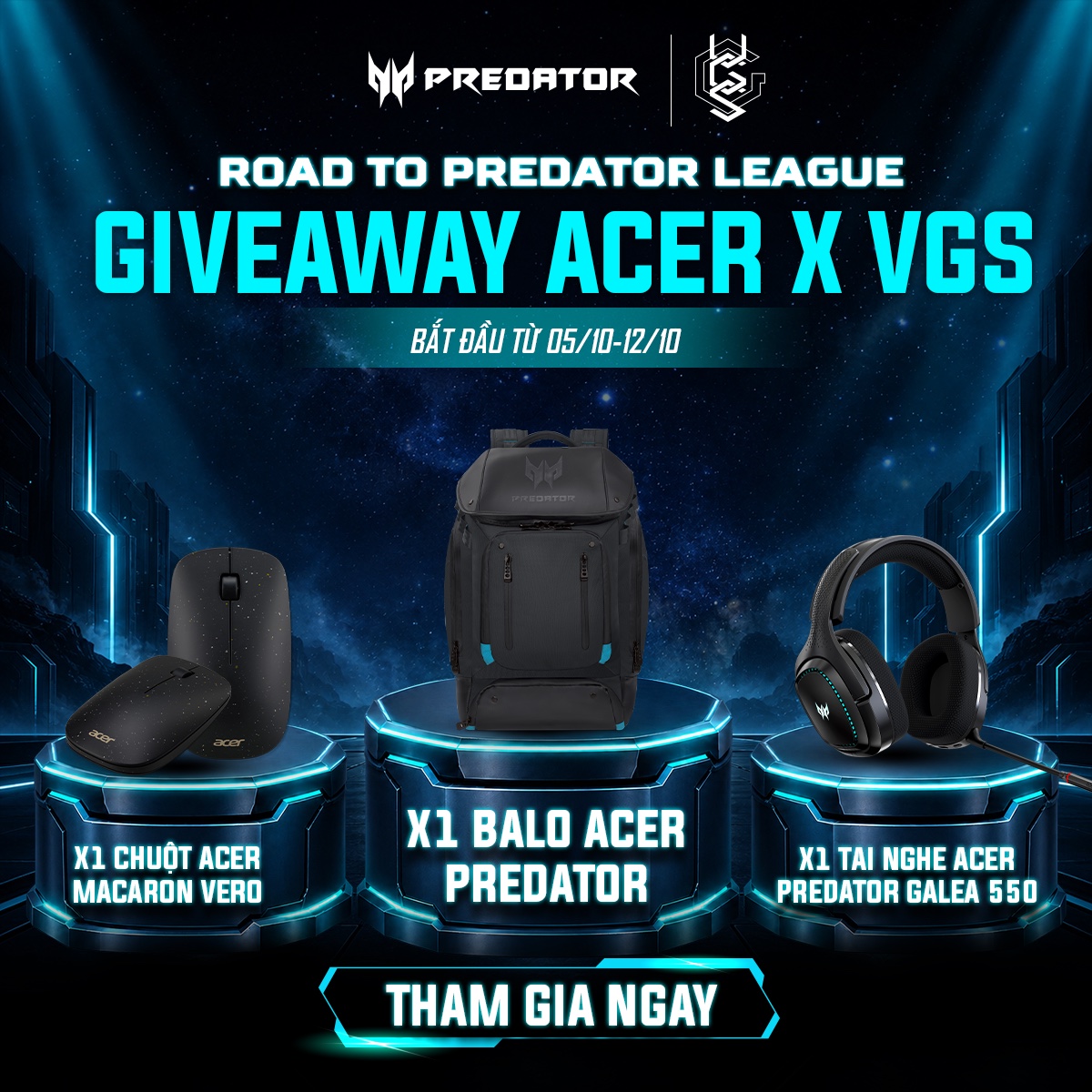 Giveaway VGS x Acer Predator — Road to Predator League